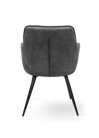 Кухонний стілець NAOMI велюр Темно-сірий/Чорний 857530-01 857530 Comfort Line (355467854)