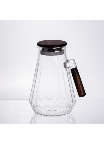 Кувшин для напитков стеклянный с бамбуковой крышкой 1.7 л Yiwu (365874059)