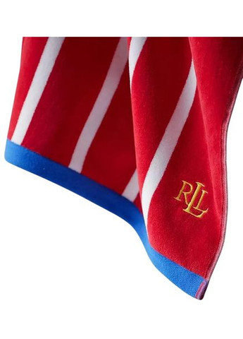 Рушник бавовняний Ralph Lauren Theo Пляжний 94х168 см Червоний Polo Ralph Lauren комбінований