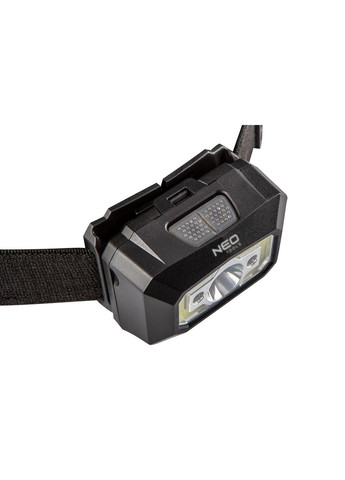 Налобный фонарик (250 лм, 1.2 А*ч, 180 м) светодиодный с аккумулятором + датчик движения (26473) Neo Tools (360549216)