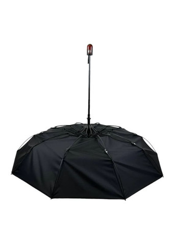 Чёрный мужской зонтик 10 спиц, полуавтомат, черный с прорезиненной ручкой Bellissima (365778569)