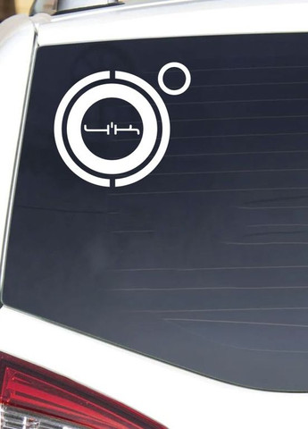 Наклейка (Наліпка) на авто машину 4к 30х27 см No Brand (360856564)