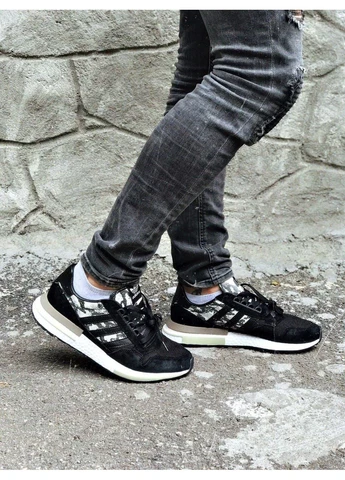 Чорні літні кросівки adidas zx 500 rm black como адідас зх 500 No Brand