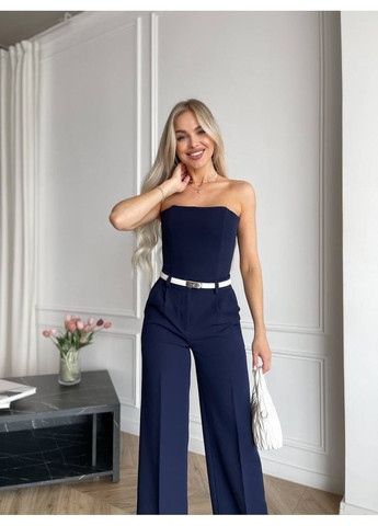 Костюм (корсет, брюки), цвет Темно-синий Fashion (365072197)