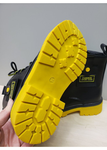 Черные осенние ботинки детские демисезонные Y Top