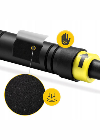 Турник раздвижной 66-100 см Black/Yellow 4FIZJO (322980371)