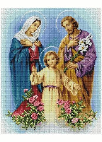 Набор алмазной жывописи 40х50 Икона Святое семейство SP071 ColorArt (299772281)