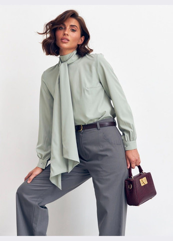 широкі штани сірого кольору на блискавці Dressa (304610213)