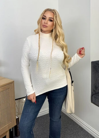 Гольф жіночий ангоровий в'язаної фактури No Brand (363987795)