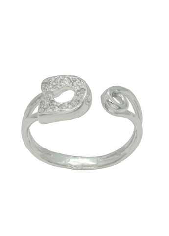 Срібна каблучка з фіанітами "Булавка" 18 No Brand (350667391)