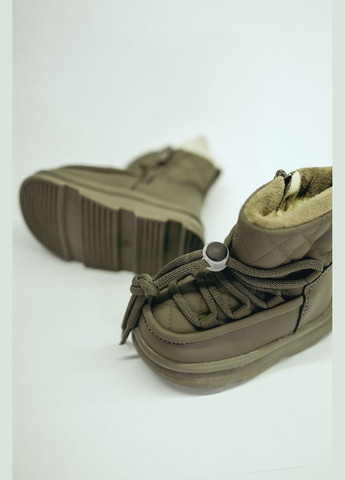 Хаки зимние ботинки Jong Golf