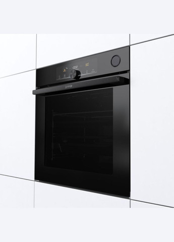 Духова шафа електрична, 77л, A+, пара, дисплей, 300 °C, Wi-Fi, чорний Gorenje (314778011)