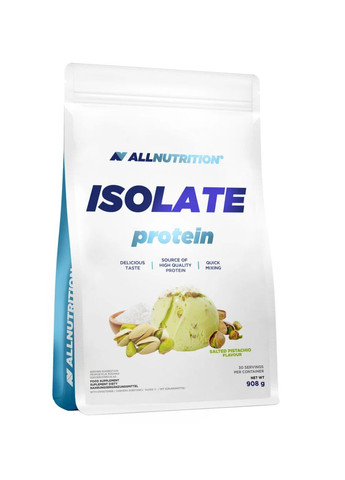 Сывороточный протеин 908г Соленый Фисташковый концентрат для набора мышечной массы белковая добавка Allnutrition (368977897)