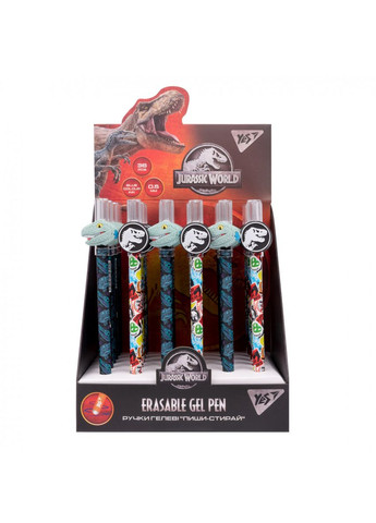 Ручка гелевая пиши-стирай Jurassic World 412086 0,5 мм синя Yes (336879087)