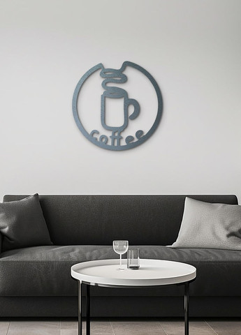 Настінний Декор в кімнату, Сучасна картина для інтер'єру "Дріп кава", стиль лофт 70х70 см Woodyard (291843154)