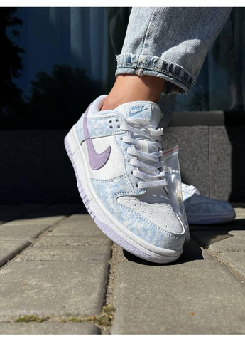 Білі Осінні кросівки чоловічі nike dunk low purple v2 найк сб данк No Brand