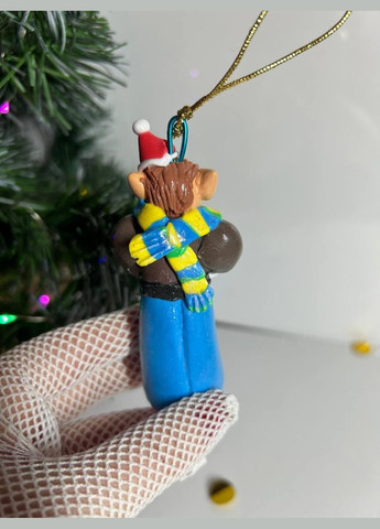 Набір сувенірних різдвяних ялинкових прикрас ручної роботи у подарунковій коробці Эльфа (321993505)