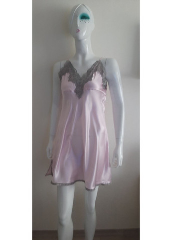 Рожевий атласний домашній комплект із 5 предметів жіноча піжама для сну з халатом 5 в 1 No Brand (361878445)