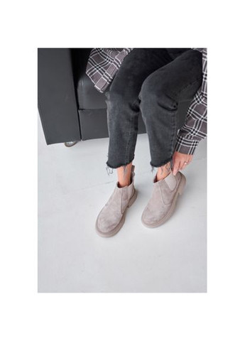 Черевики (челсі) Весна/Осінь на байці Бежеві Натуральна замша р. (astra72) Vm-Villomi (306552636)