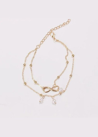 Шикарний браслет жіночий на ногу з нескінченністю перлами No Brand (340275928)