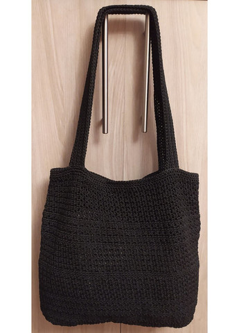 Вязаная сумка ручной работы YAM148 черная No Brand (361146985)