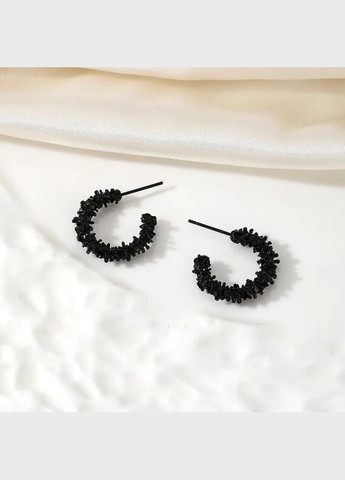 Светящиеся серьги-колечки с камешками, черные серьги, украшения, подарок, серьги с камешками. Fashion Jewelry (337718817)