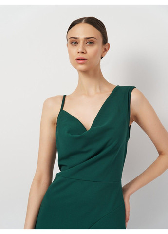 Темно-зеленое кэжуал платье PrettyLittleThing однотонное