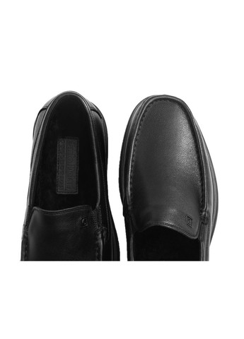 Черные мокасины на меху Carlo Delari