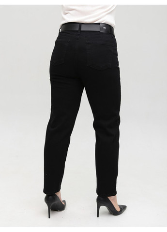 Джинси жіночі чорні прямі МОМ Мom regular Cracpot - (358501752)