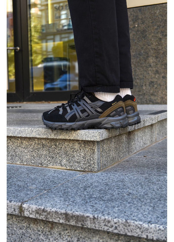 Чорні Осінні кросівки чоловічі asics gel sonoma 15-50 black асікс гель сонома No Brand