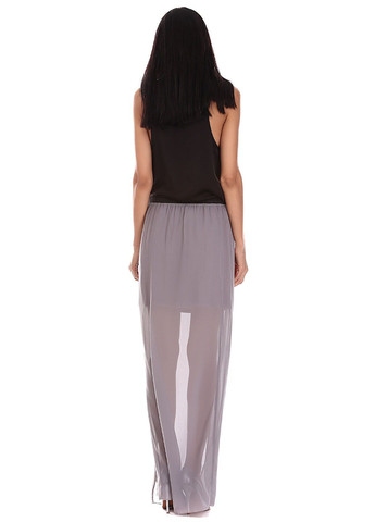 Серая повседневная однотонная юбка серый Silvian Heach