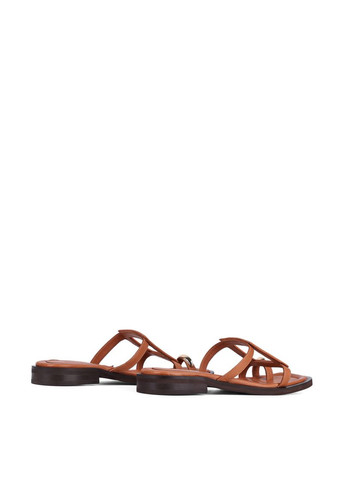 Жіночі Шльопанці 673-249-M5-5Y Коричневий Шкіра Attizzare (330179861)