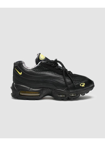 Черные летние кроссовки nike air max 95 x corteiz black tour yello найк аир макс 95 No Brand