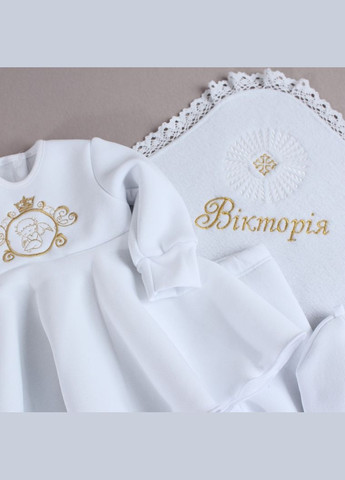 Повний набір на хрестини з крижмою для дівчинки теплий, Зимовий хрестильний набір для дівчинки, 18 56 No Brand (301033678)