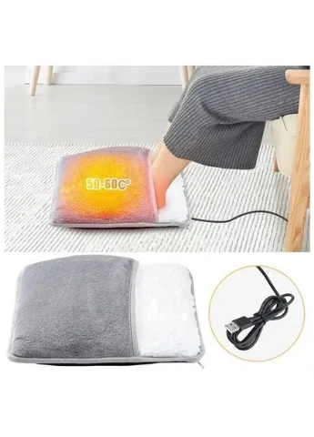 Портативная фланелевая грелка для ног с электрическим подогревом Foot warmer XL-997 Коврик с USB подогревом No Brand (386484262)