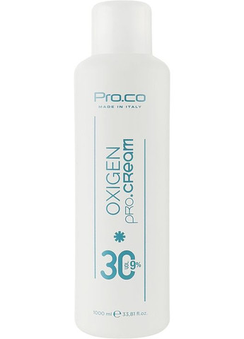 Окислитель кремообразный, 9% Oxigen 1000ml (823141-120560) Pro. Co (368652295)