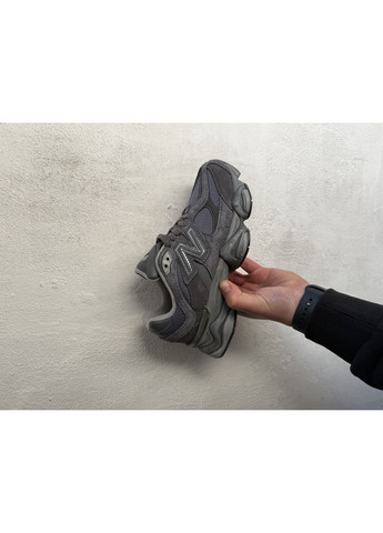 Серые демисезонные кроссовки мужские new balance 9060 dark grey iii нью беланс 9060 No Brand