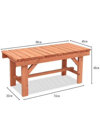 Садова лавка з дерева Слонім 90 бланже (СДС-901301) No Brand (328960088)