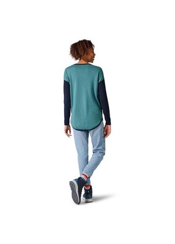 Светр жіночий Shadow Pine Colorblock Sweater Синій-Блакитний Smartwool (278273571)