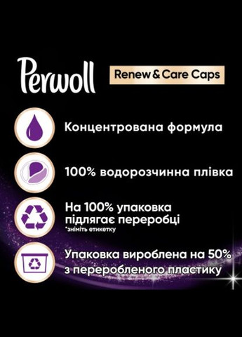 Засіб для прання Perwoll renew black для темних та чорних речей 12 шт. (268141422)
