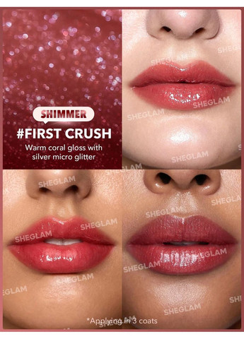 Шимерна помада олівець плампер Pout-Perfect Shimmer Lip Plumper для збільшення губ відтінок First Crush, 2 г Sheglam (330762559)