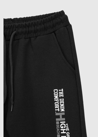 Черные спортивные демисезонные брюки No Brand