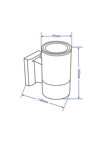 Архитектурный накладной светильник DH0701 под лампу Feron (361067836)