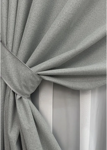 Комплект готовых штор Лен блэкаут № 1822ш 100х270 см 2 шт (31-091) VR-Textil (382353103)