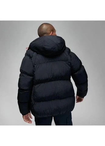 Чорна куртка jordan mj ess puffer jacket чорна dq7348-010 Nike ESSENTIAL