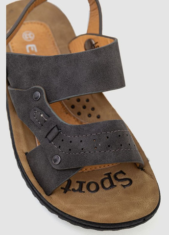 Темно-серые повседневные сандалии детские для мальчика Ager