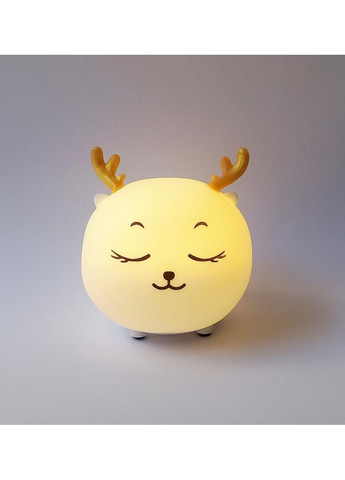 Силіконовий дитячий нічник Оленятко EL-543-24 з акумулятором No Brand (300232548)