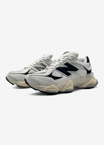 Білі всесезонні жіночі кросівки new balance white black No Brand 9060