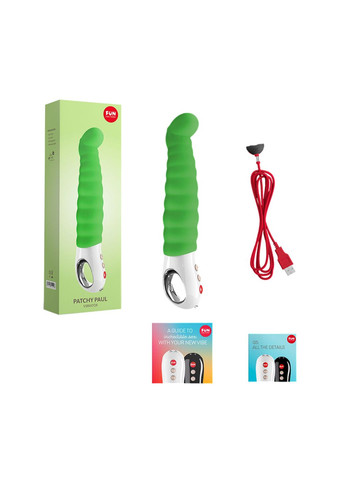 Вибратор точки G PATCHY PAUL fresh green, гибкий, 12 режимов Fun Factory (369948324)