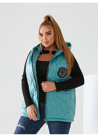 Жіноча жилетка з капюшоном колір м'ята New Trend (305206375)